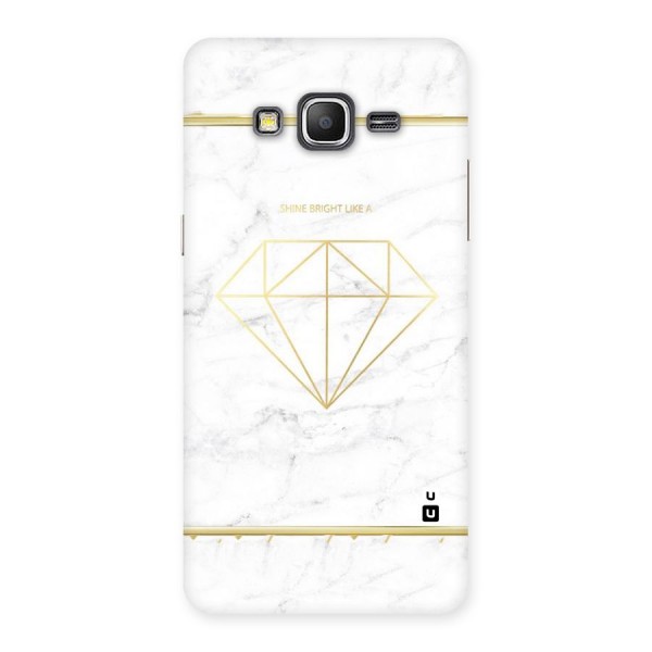 Bright Gold Diamond Back Case for Galaxy Grand Prime