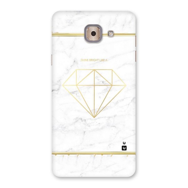 Bright Gold Diamond Back Case for Galaxy J7 Max