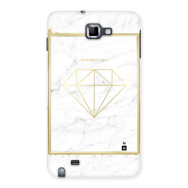 Bright Gold Diamond Back Case for Galaxy Note