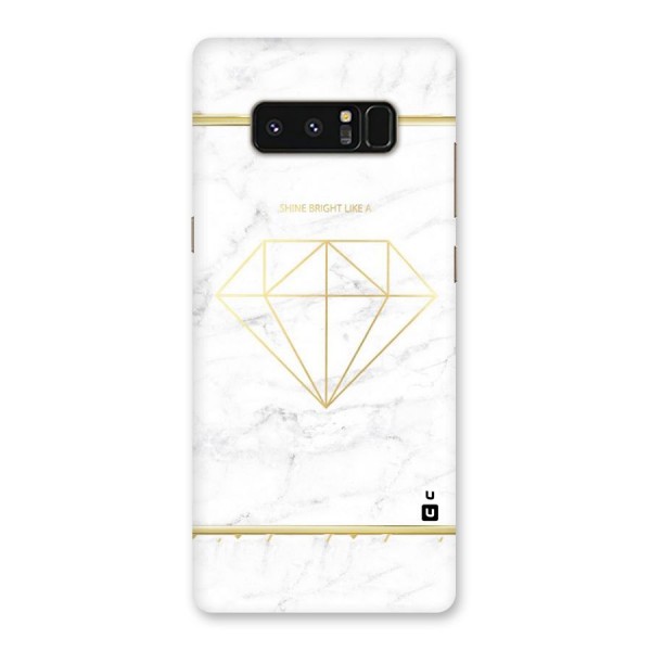 Bright Gold Diamond Back Case for Galaxy Note 8