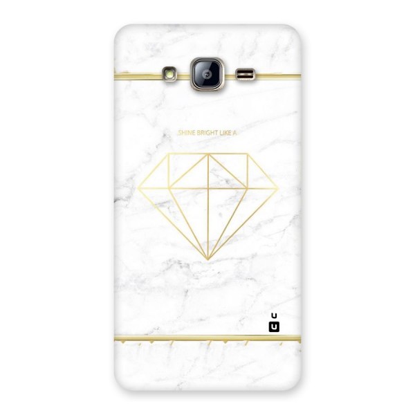 Bright Gold Diamond Back Case for Galaxy On5