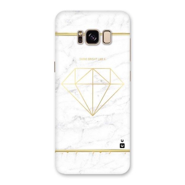 Bright Gold Diamond Back Case for Galaxy S8