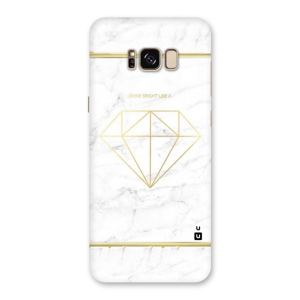 Bright Gold Diamond Back Case for Galaxy S8 Plus