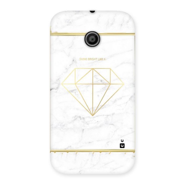 Bright Gold Diamond Back Case for Moto E