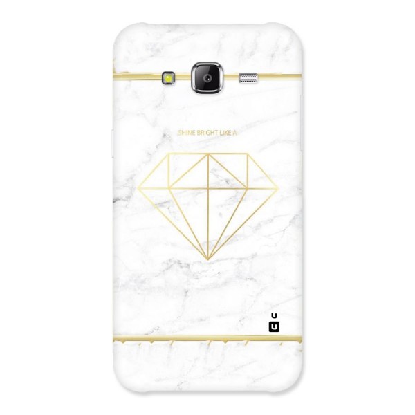 Bright Gold Diamond Back Case for Samsung Galaxy J5