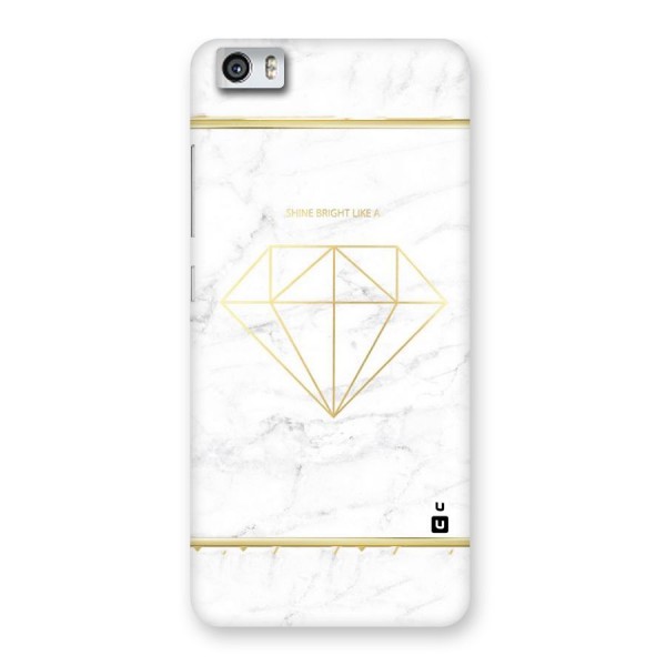 Bright Gold Diamond Back Case for Xiaomi Redmi Mi5