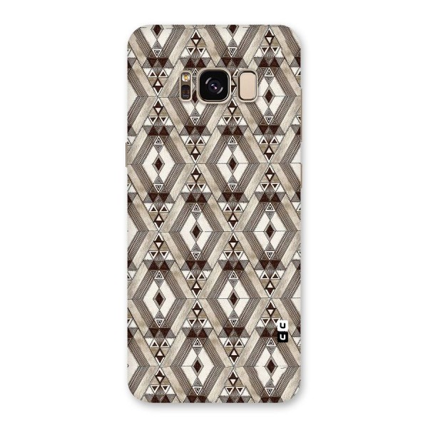 Brown Abstract Design Back Case for Galaxy S8