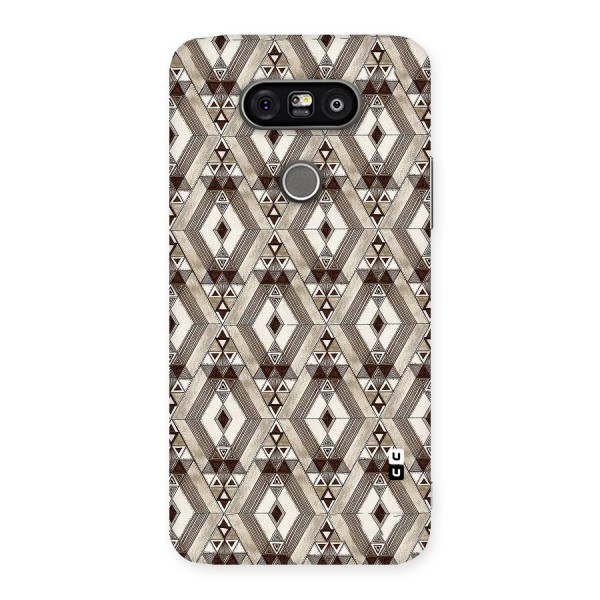 Brown Abstract Design Back Case for LG G5