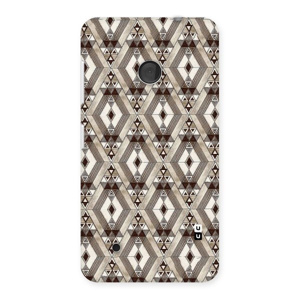 Brown Abstract Design Back Case for Lumia 530