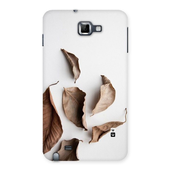 Brown Dusty Leaves Back Case for Galaxy Note