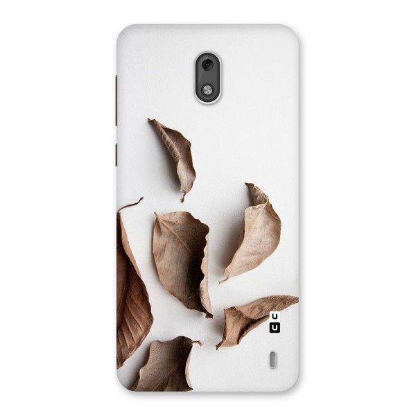 Brown Dusty Leaves Back Case for Nokia 2