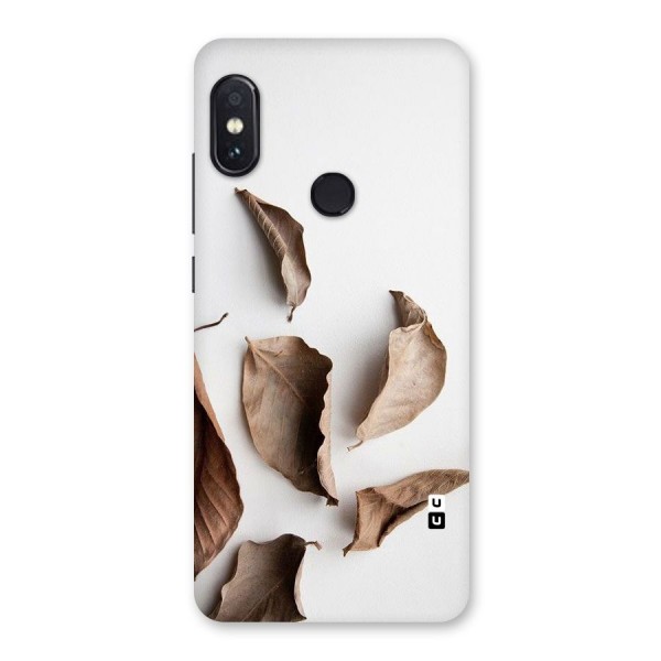 Brown Dusty Leaves Back Case for Redmi Note 5 Pro