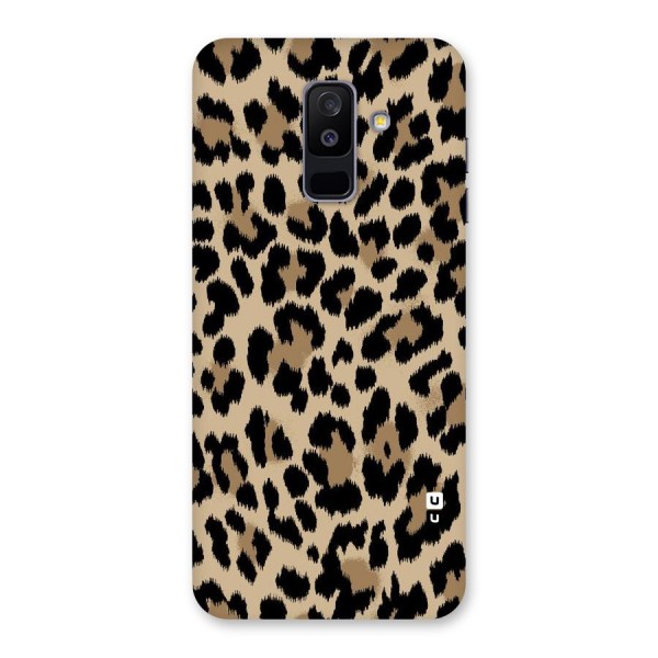 Brown Leapord Print Back Case for Galaxy A6 Plus