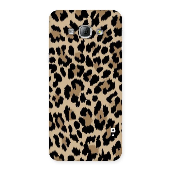 Brown Leapord Print Back Case for Galaxy A8