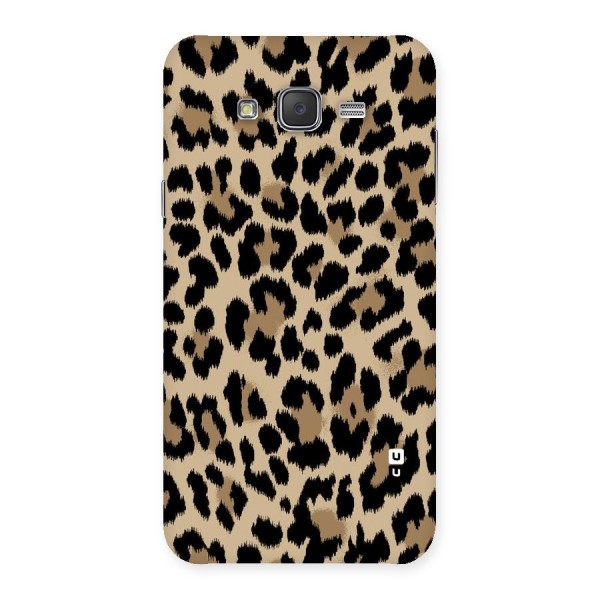 Brown Leapord Print Back Case for Galaxy J7