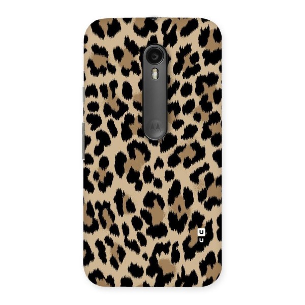 Brown Leapord Print Back Case for Moto G3