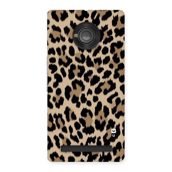 Brown Leapord Print Back Case for Yu Yuphoria