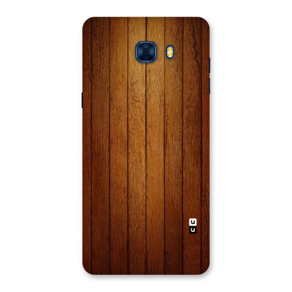 Brown Wood Design Back Case for Galaxy C7 Pro