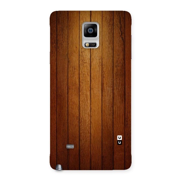 Brown Wood Design Back Case for Galaxy Note 4