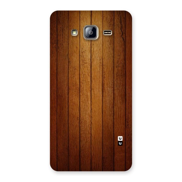 Brown Wood Design Back Case for Galaxy On5