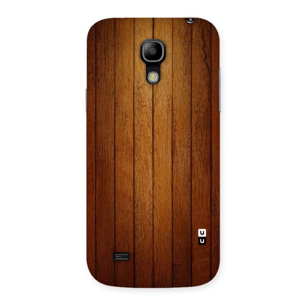 Brown Wood Design Back Case for Galaxy S4 Mini