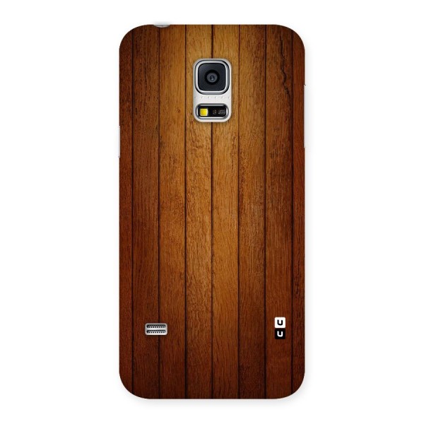 Brown Wood Design Back Case for Galaxy S5 Mini