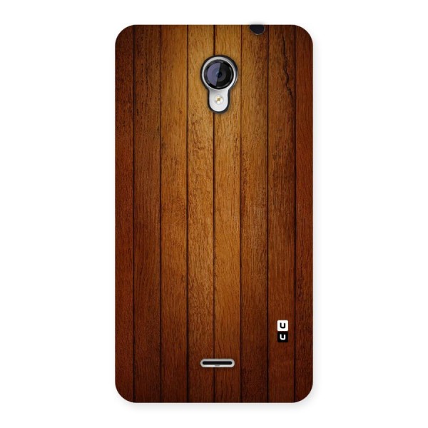 Brown Wood Design Back Case for Micromax Unite 2 A106