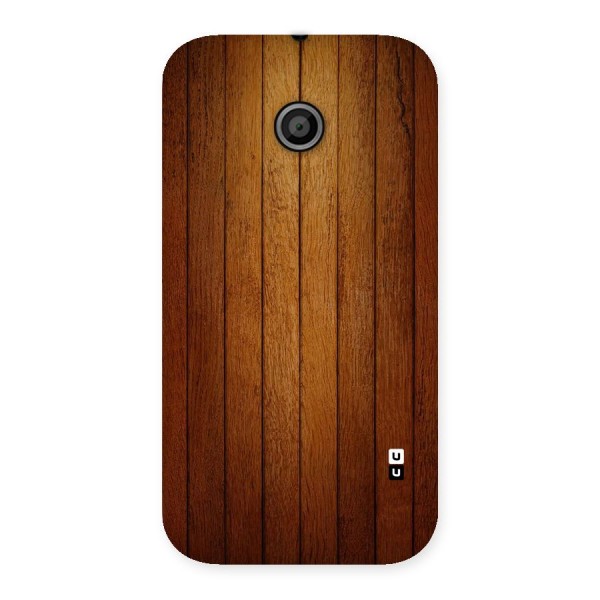 Brown Wood Design Back Case for Moto E