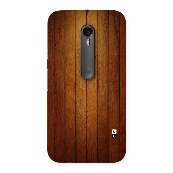 Brown Wood Design Back Case for Moto G3