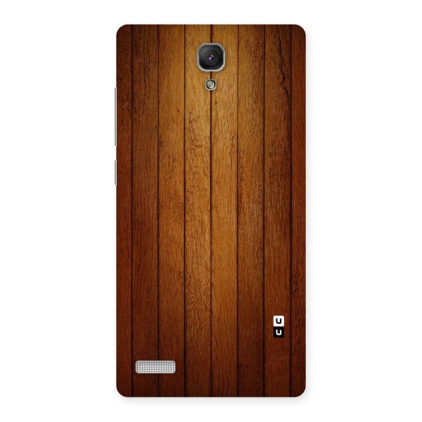 Brown Wood Design Back Case for Redmi Note