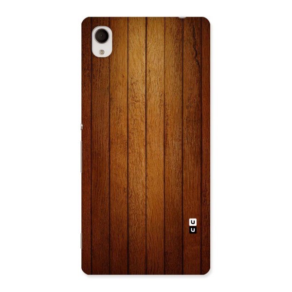 Brown Wood Design Back Case for Sony Xperia M4