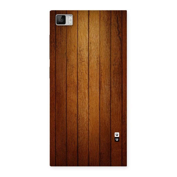 Brown Wood Design Back Case for Xiaomi Mi3