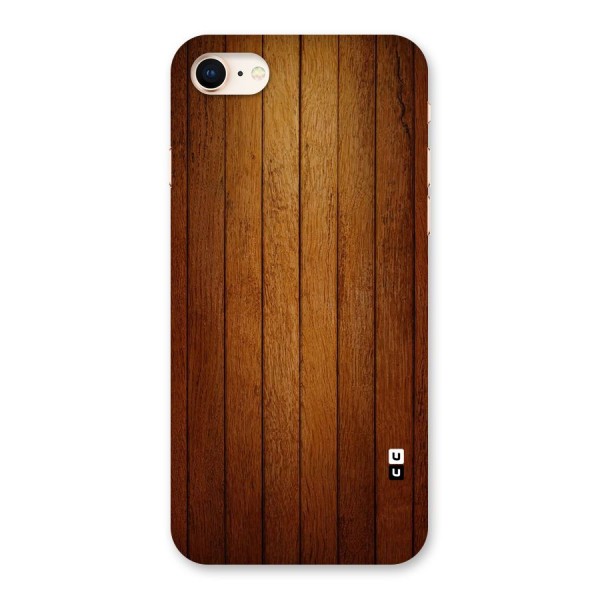 Brown Wood Design Back Case for iPhone 8