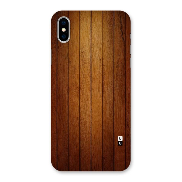 Brown Wood Design Back Case for iPhone X