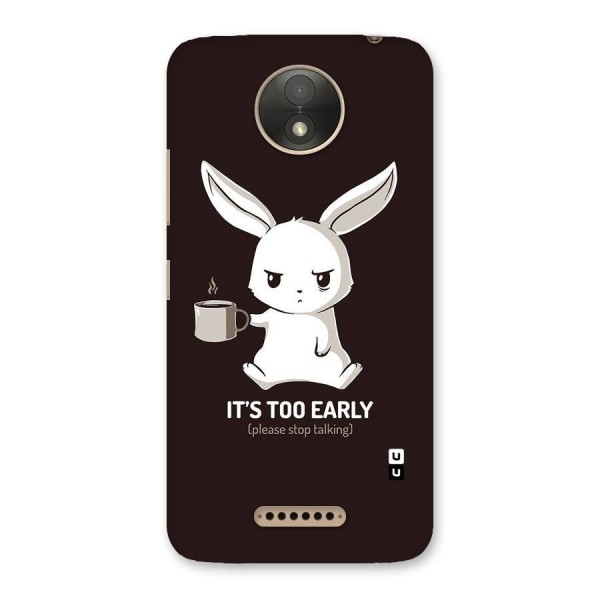 Bunny Early Back Case for Moto C Plus