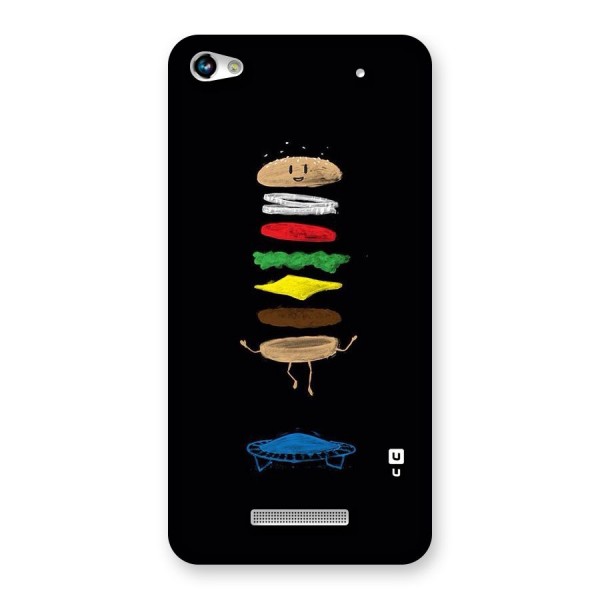 Burger Jump Back Case for Micromax Hue 2