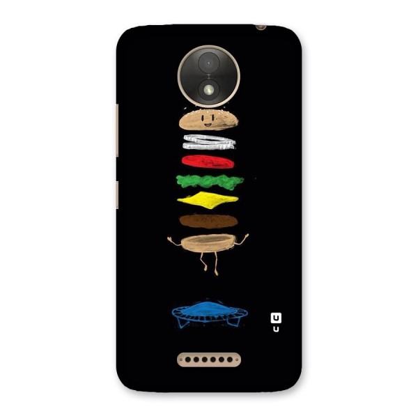 Burger Jump Back Case for Moto C Plus