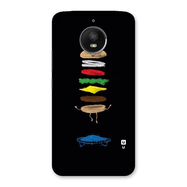 Burger Jump Back Case for Moto E4 Plus