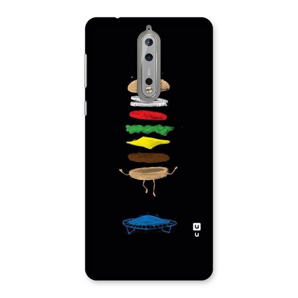 Burger Jump Back Case for Nokia 8