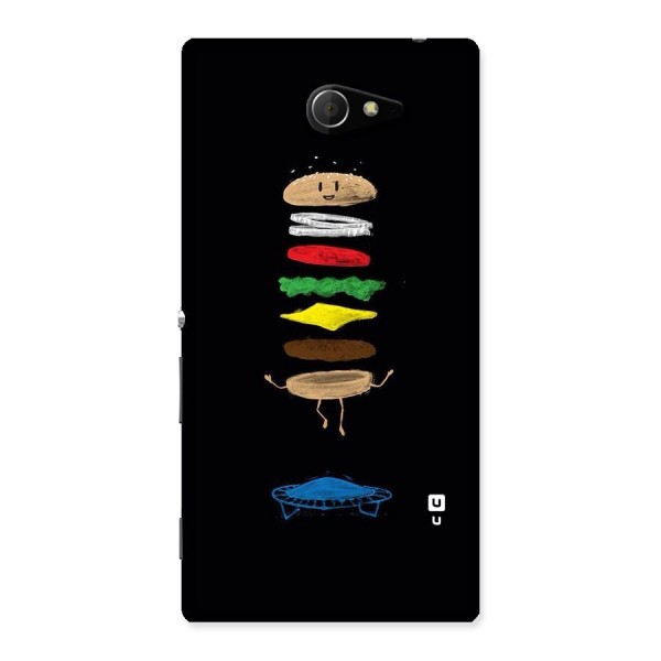 Burger Jump Back Case for Sony Xperia M2