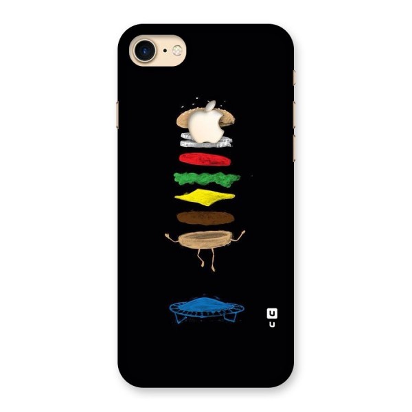 Burger Jump Back Case for iPhone 7 Apple Cut