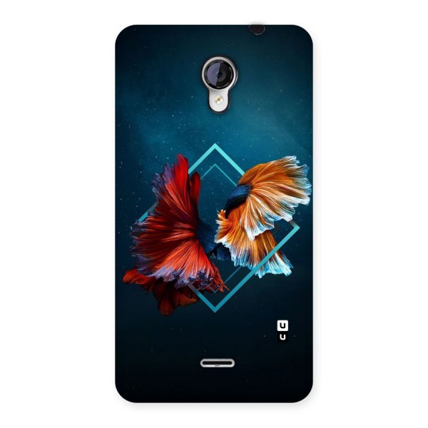 Butterfly Diamond Design Back Case for Micromax Unite 2 A106