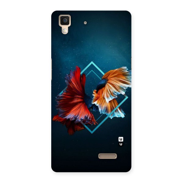 Butterfly Diamond Design Back Case for Oppo R7