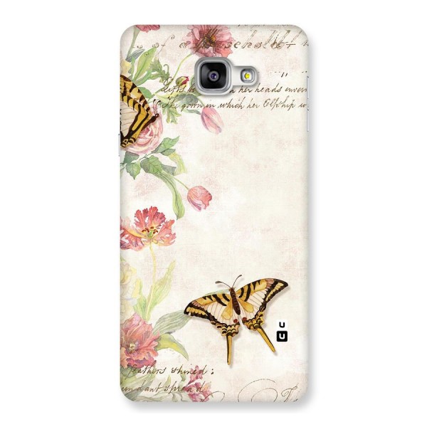 Butterfly Floral Back Case for Galaxy A9