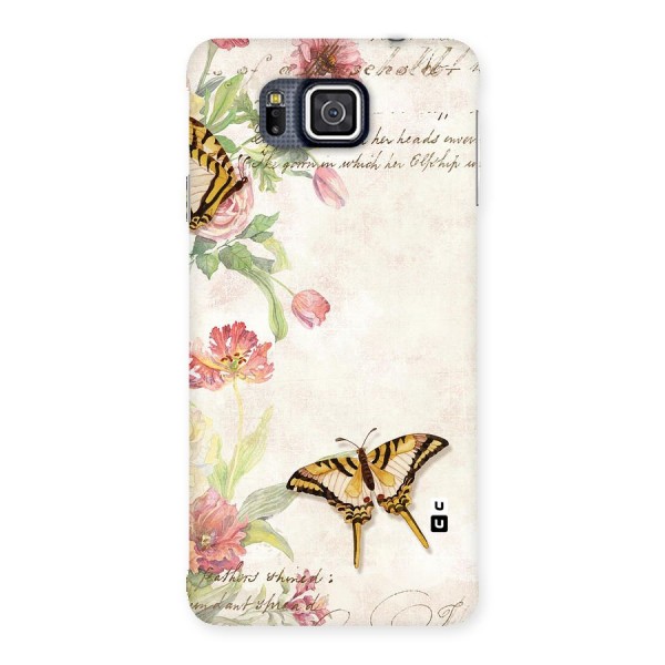 Butterfly Floral Back Case for Galaxy Alpha