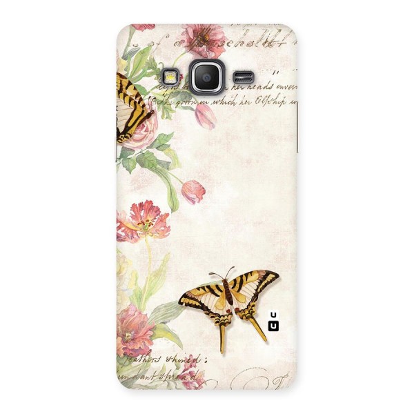 Butterfly Floral Back Case for Galaxy Grand Prime