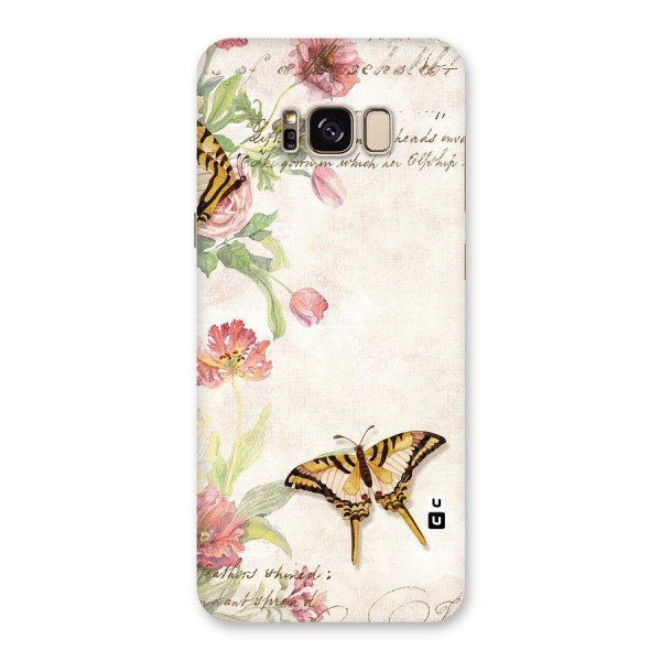 Butterfly Floral Back Case for Galaxy S8 Plus