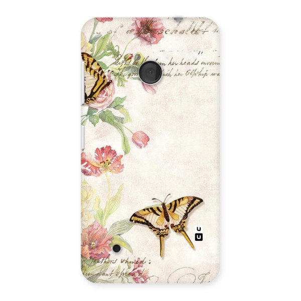 Butterfly Floral Back Case for Lumia 530