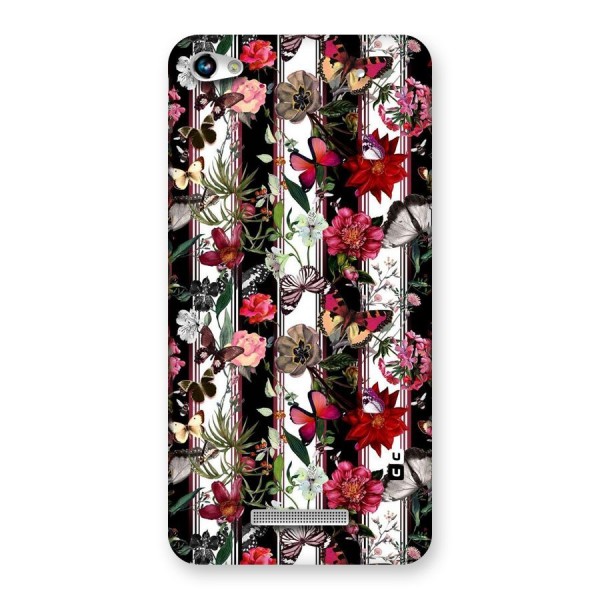 Butterfly Flowers Back Case for Micromax Hue 2