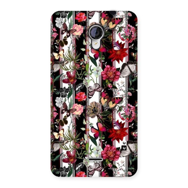 Butterfly Flowers Back Case for Micromax Unite 2 A106